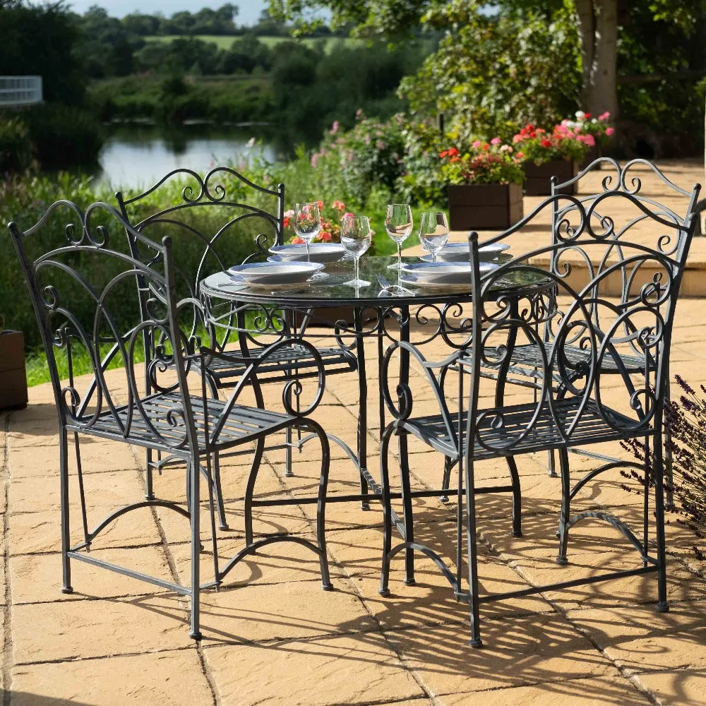 Ascalon Heritage 5 Piece Bistro Set - 'Lead'