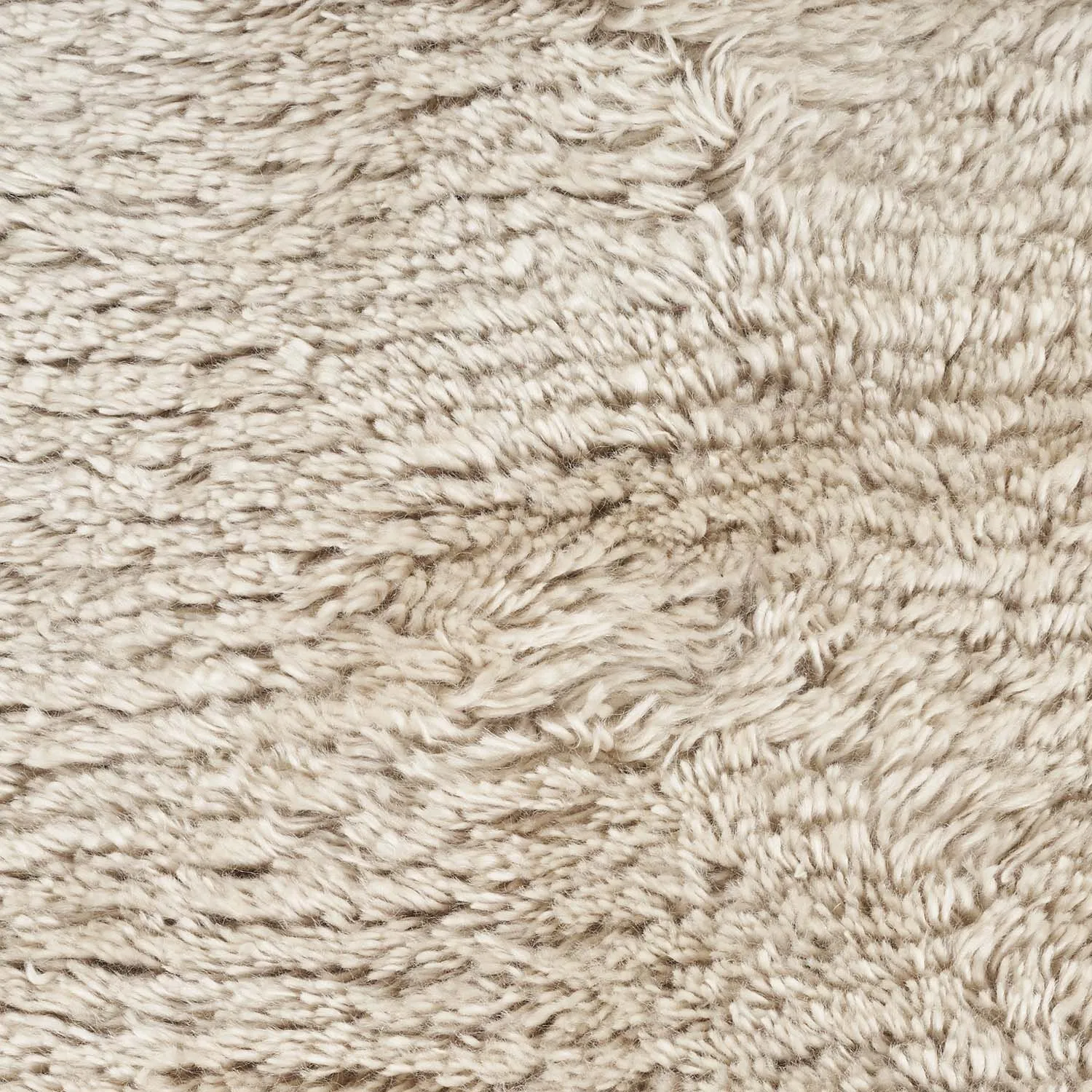Beige Modern Wool Rug - 6'2" x 9'1"