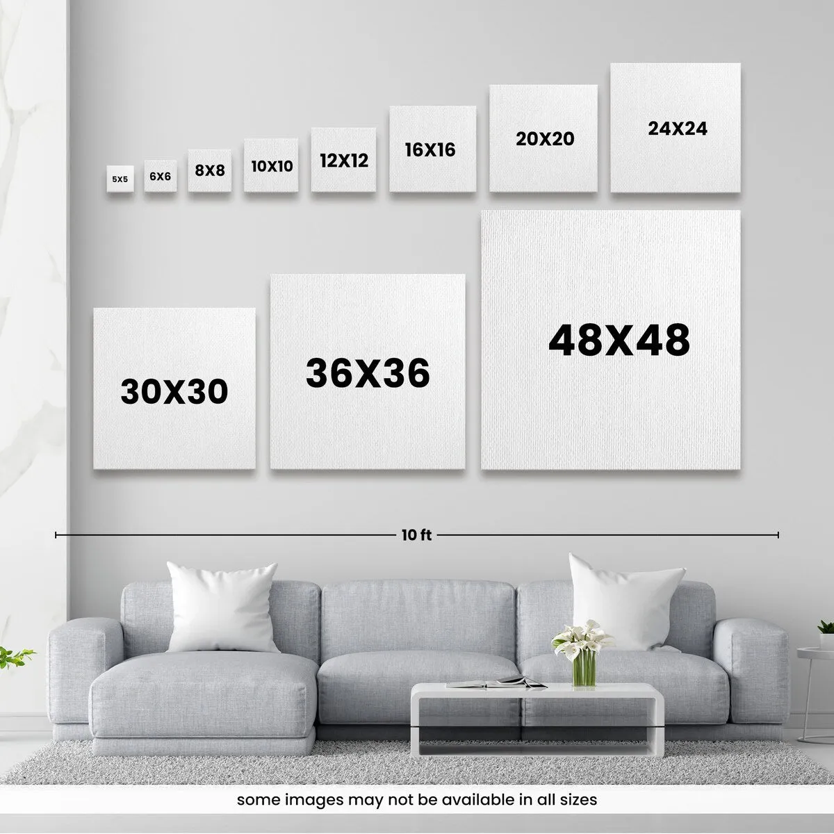 "Achromic Whispers I" Canvas Wall Art