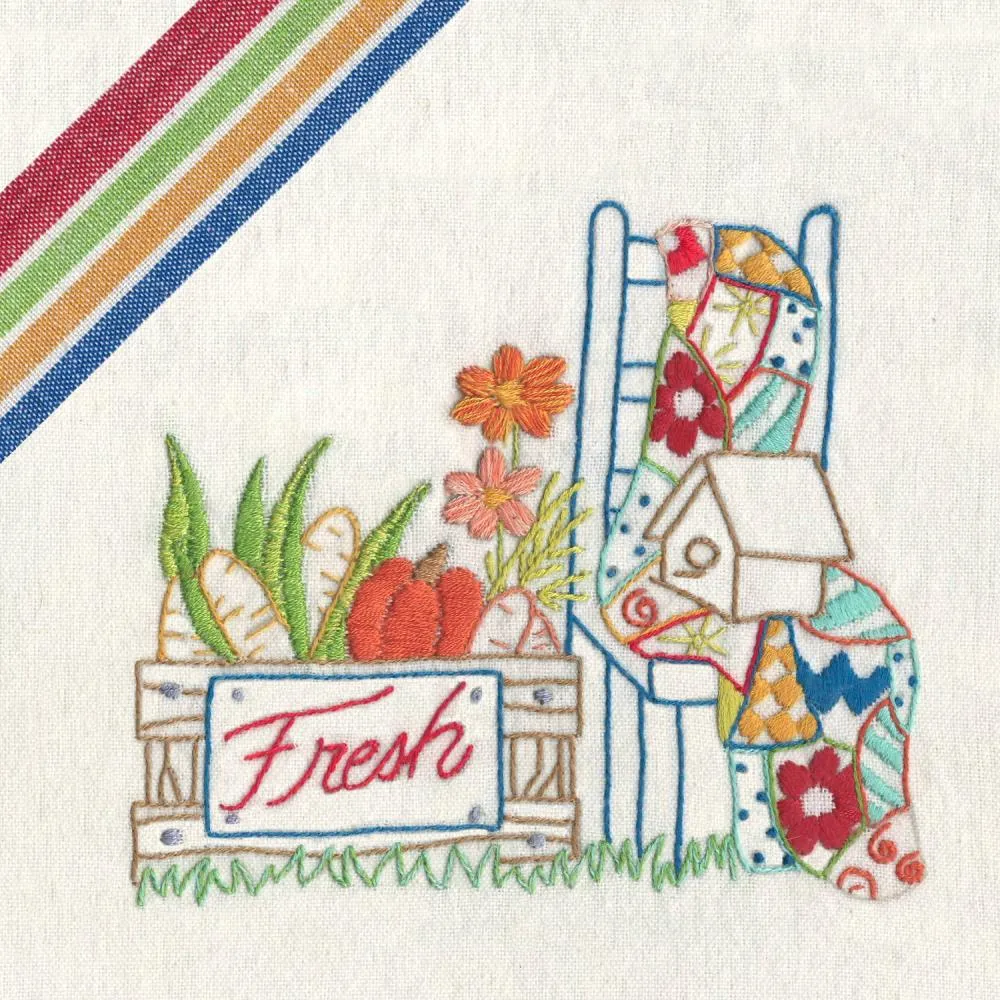 Stitcher's Revolution Iron-On Transfers Farmer's Market*